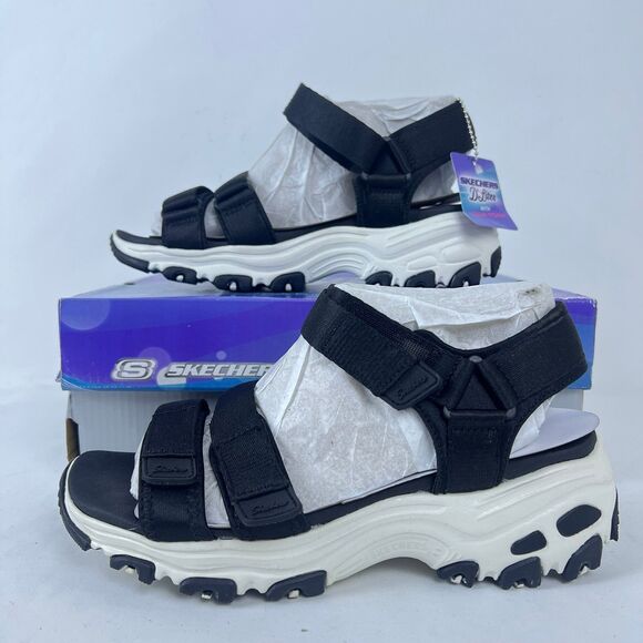 Skechers D'Lites w/ Yoga Foam | Black | Women's 7 - Picture 1 of 10